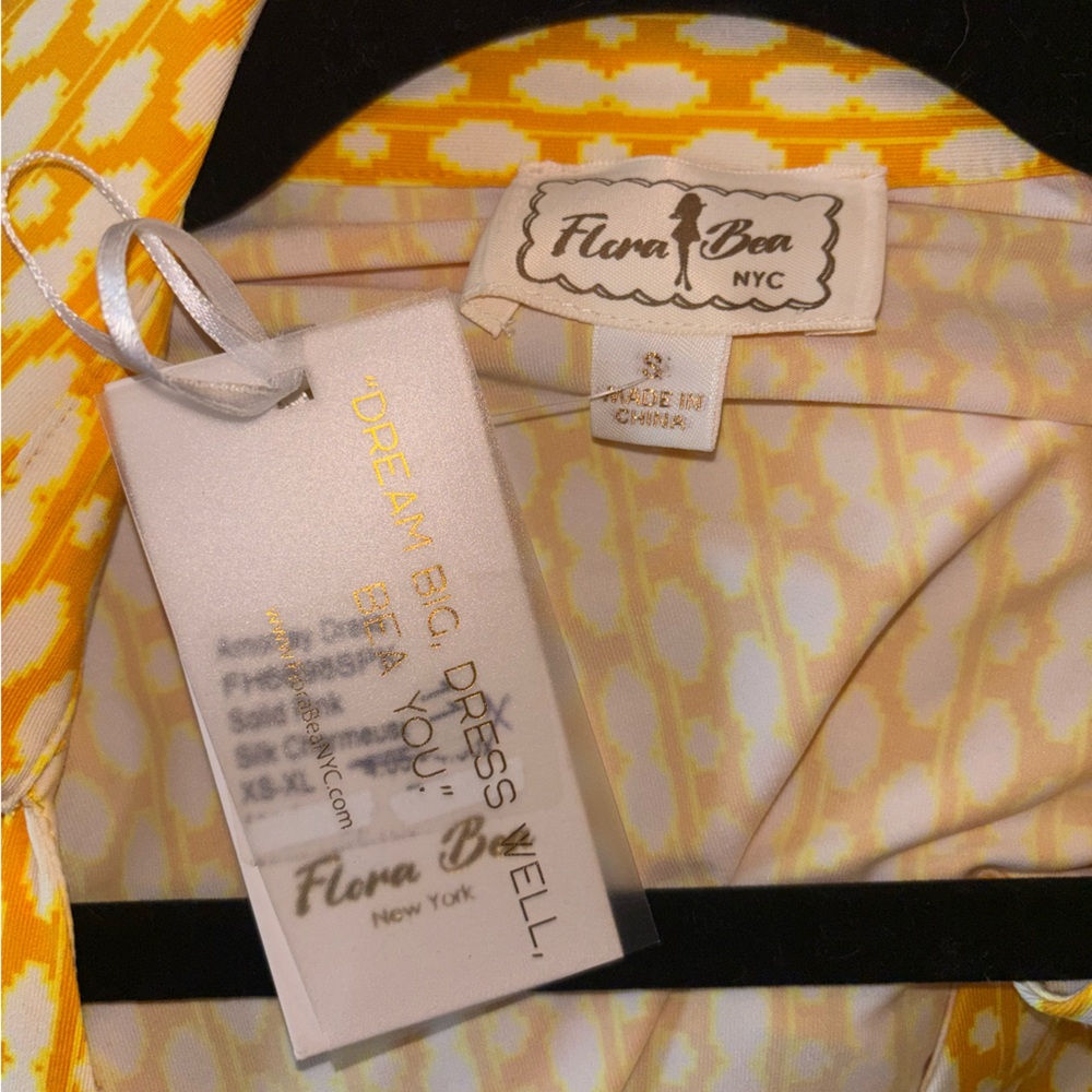 Yellow Wrap Tie Dress Romper (shorts underneath) - Picture 6 of 6